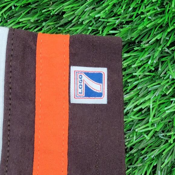 Vintage 80s Cleveland Browns Shirt XS/S 18x19 Boxy Cropped Football - Picture 9 of 12